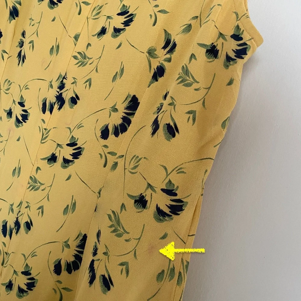 Tristan & Iseut I 90s I Floral Sleeveless Mini Sheath Dress I FLAWED - Picture 15 of 16